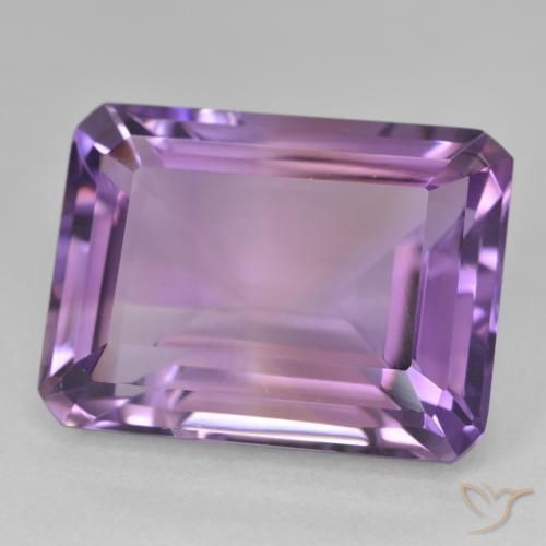 Ametista Violeta rosa médio Natural 22.10ct, Corte Octógono / Esmeralda, VVS