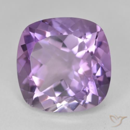 Ametista Violeta médio Natural 12.33ct, Almofada, VVS