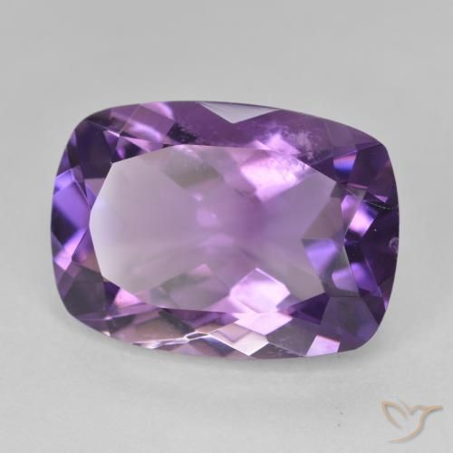 Ametista Violeta Púrpura Natural 12.13ct, Almofada, VVS