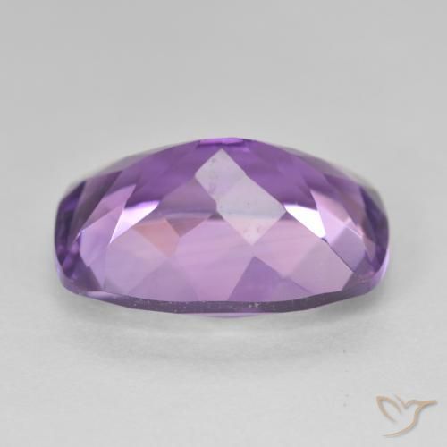 Ametista Violeta Púrpura Natural 12.13ct, Almofada, VVS