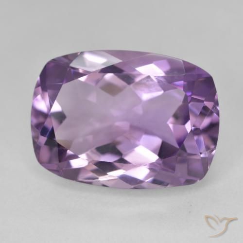 Ametista Violeta médio Natural 13.11ct, Almofada, VVS