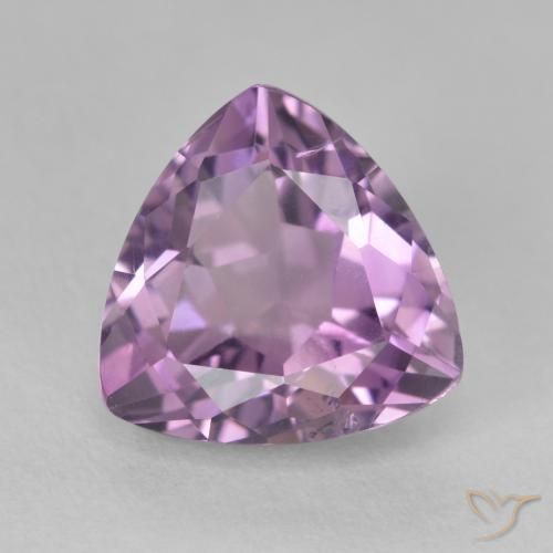 Ametista Violeta acinzentado Natural 3.21ct, Trilhão, VS
