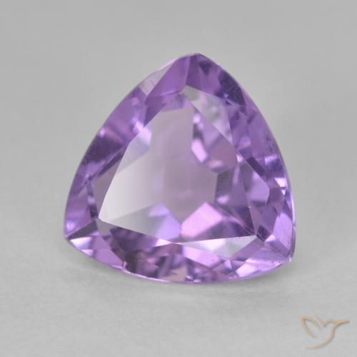 Ametista Violeta rosado Natural 2.82ct, Trilhão, VS