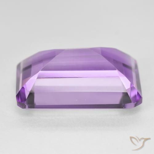 Ametista Medium Light Purplish-Violet Natural 18.56ct, Corte Octógono / Esmeralda, VVS