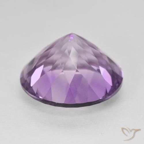 Ametista Violeta médio Natural 13.56ct, Redondo, VVS