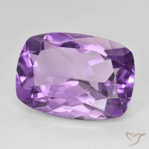 Ametista Medium Light Purplish-Violet Natural 13.17ct, Almofada, VVS