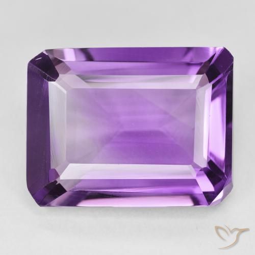 18.23ct Natural Violeta Púrpura Médio Ametista, Corte Esmeralda, VVS