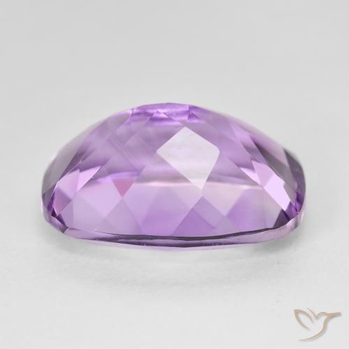 Ametista Medium Light Purplish-Violet Natural 12.87ct, Almofada, VVS
