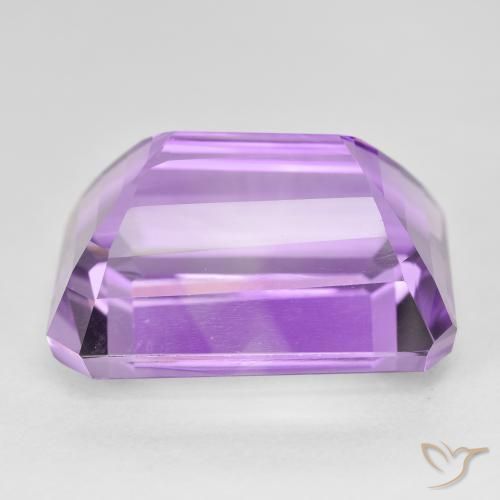 Ametista Medium Light Purplish-Violet Natural 25,05ct, Corte Esmeralda, VVS