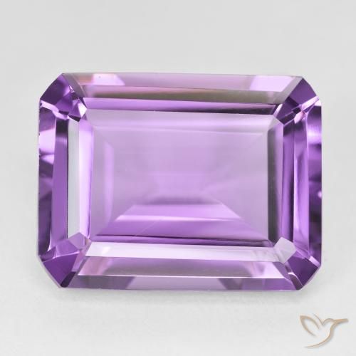 18.55ct Natural Violeta Púrpura Ametista, Corte Esmeralda, VVS