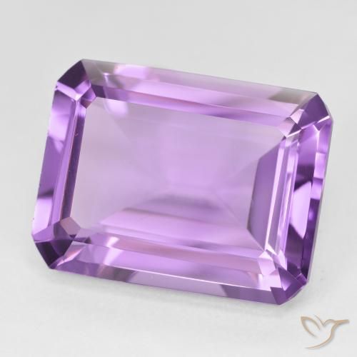 Ametista Violeta Púrpura Natural 18.55ct, Corte Octógono / Esmeralda, VVS