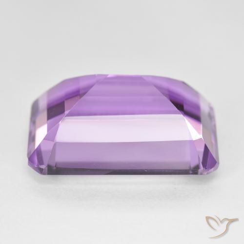 Ametista Violeta Púrpura Natural 18.55ct, Corte Octógono / Esmeralda, VVS