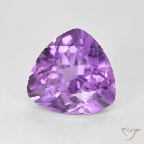 Ametista Violeta rosado Natural 3.13ct, Trilhão, VS