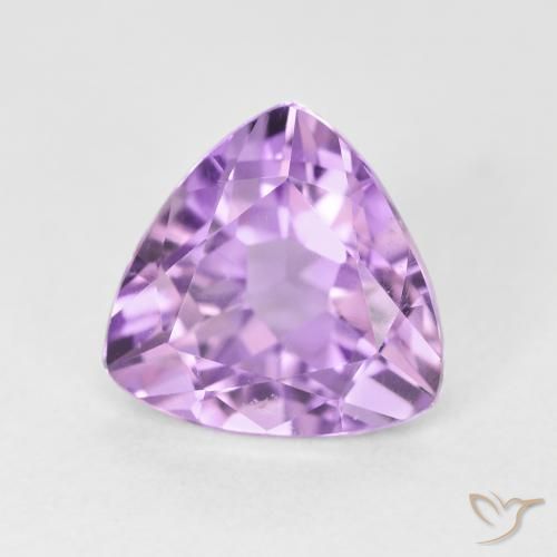 Ametista Violeta rosa médio Natural 2.96ct, Trilhão, VS