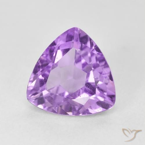 Ametista Violeta rosado Natural 3.19ct, Trilhão, VS
