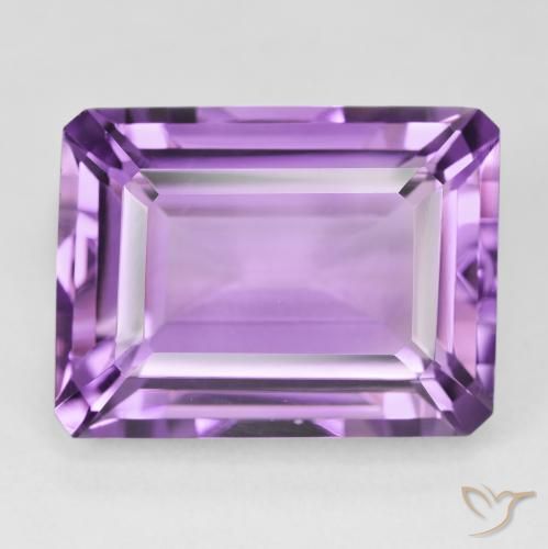 22.23ct Natural Violeta rosado Ametista, Corte Esmeralda, VVS