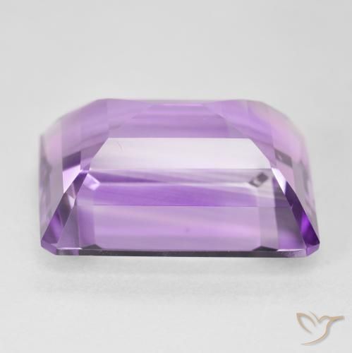 Ametista Violeta rosado Natural 22.23ct, Corte Octógono / Esmeralda, VVS