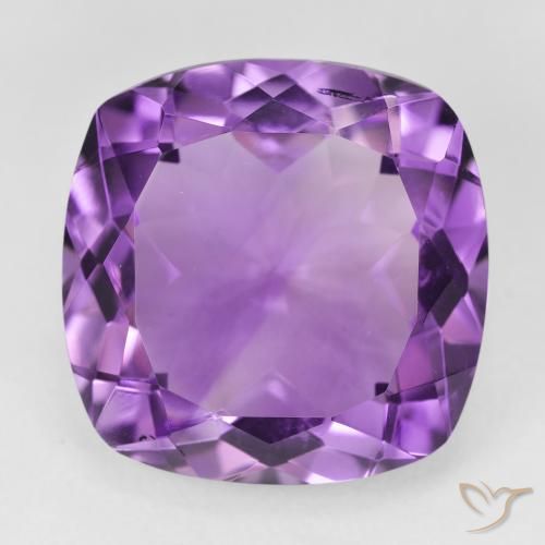 19.90ct Natural Violeta Rosado Profundo Ametista, Almofada, VVS-VS