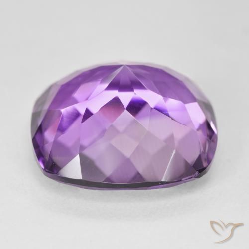 Ametista Violeta Rosado Profundo Natural 19.90ct, Almofada, VVS-VS