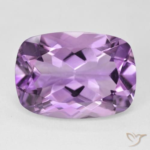12.54ct Natural Violeta rosado Ametista, Almofada, VVS