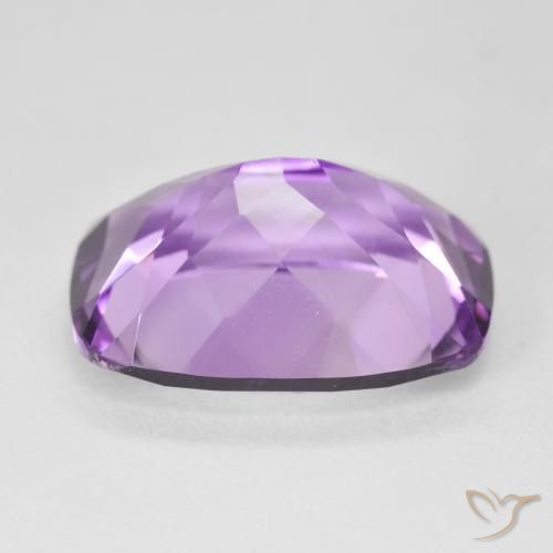 Ametista Violeta médio Natural 12.57ct, Almofada, VVS