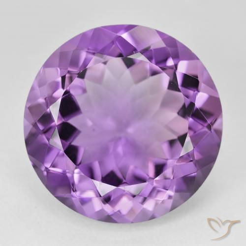 23.25ct Natural Violeta rosado Ametista, Redondo, VVS