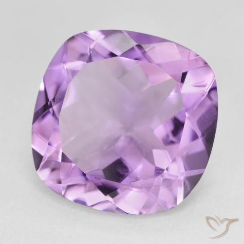 Ametista Violeta rosado Natural 12.96ct, Almofada, VVS-VS