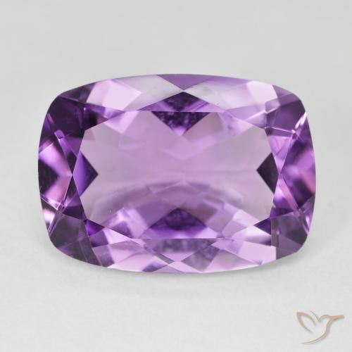 11.71ct Natural Violeta rosado Ametista, Almofada, VVS