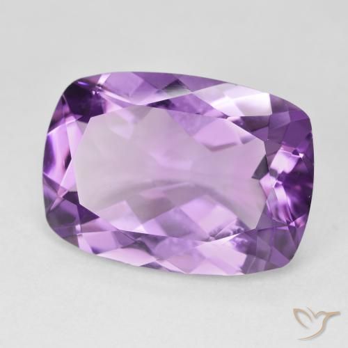 Ametista Violeta rosado Natural 11.71ct, Almofada, VVS
