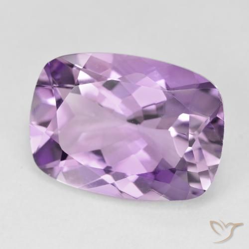 Ametista Violeta rosa médio Natural 12.30ct, Almofada, VVS
