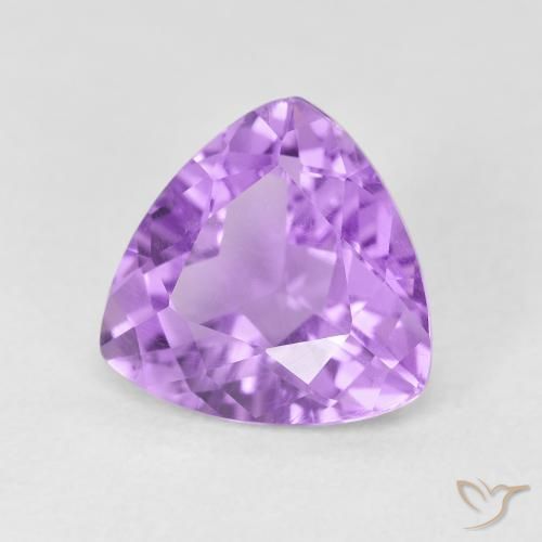 Ametista Violeta Rosado Brilhante Natural 2.90ct, Trilhão, VS