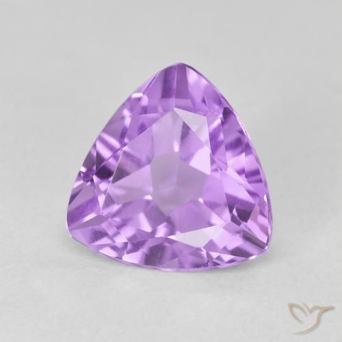 Ametista Violeta rosado claro Natural 3.02ct, Trilhão, VS