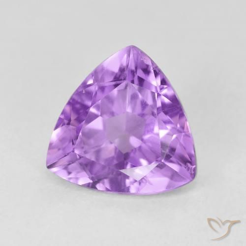 Ametista Violeta Rosado Brilhante Natural 2.96ct, Trilhão, VS