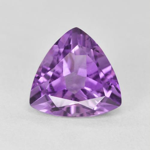 3.07ct Natural Medium Light Purplish-Violet Ametista, Trilhão, VVS-VS