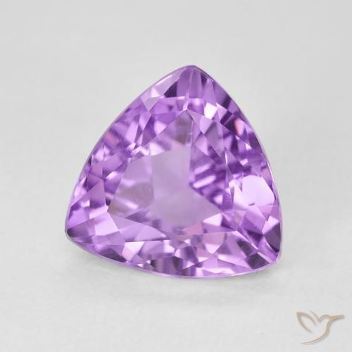 Ametista Violeta rosado Natural 2.98ct, Trilhão, VS
