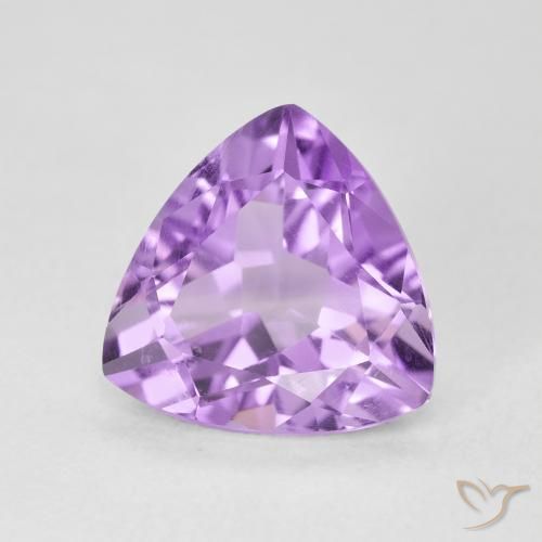 Ametista Violeta rosado claro Natural 2.92ct, Trilhão, VS