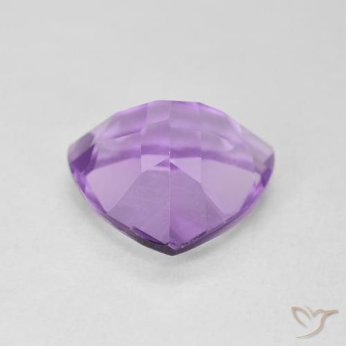 Ametista Violeta rosado claro Natural 2.92ct, Trilhão, VS