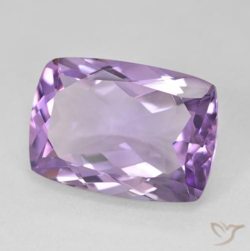 Ametista Violeta médio Natural 13.68ct, Almofada, VVS
