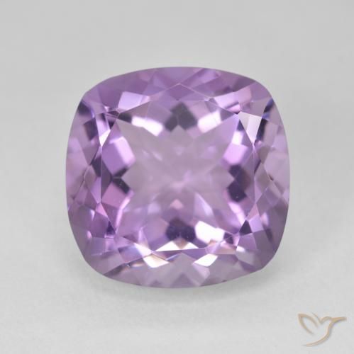 12.90ct Natural Violeta rosado Ametista, Almofada, VVS