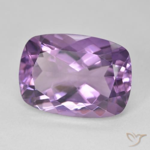 Ametista Violeta Púrpura Natural 13.63ct, Almofada, VVS