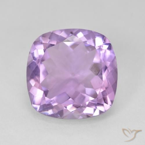 11.31ct Natural Violeta rosado Ametista, Almofada, VVS-VS