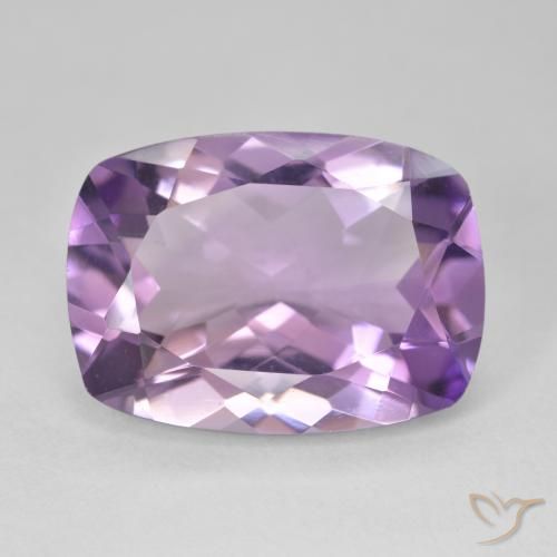 11.51ct Natural Violeta rosado Ametista, Almofada, VVS