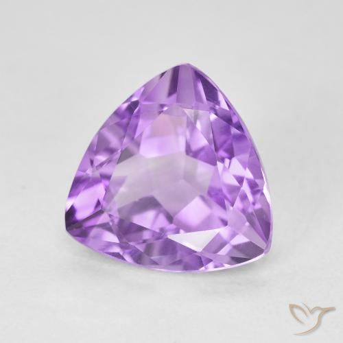 Ametista Violeta Púrpura Natural 3.02ct, Trilhão, VVS-VS