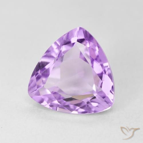 Ametista Violeta claro Natural 3.14ct, Trilhão, VVS-VS