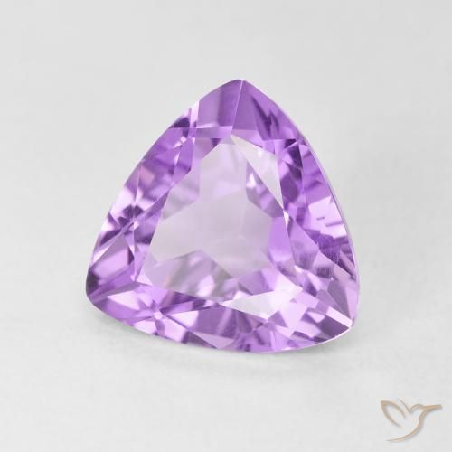 Ametista Violeta claro Natural 2.86ct, Trilhão, VVS-VS
