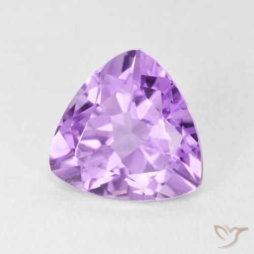 Ametista Violeta rosado claro Natural 2.93ct, Trilhão, VVS-VS
