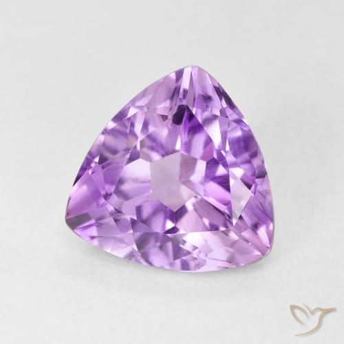 Ametista Violeta rosado claro Natural 2.84ct, Trilhão, VVS-VS