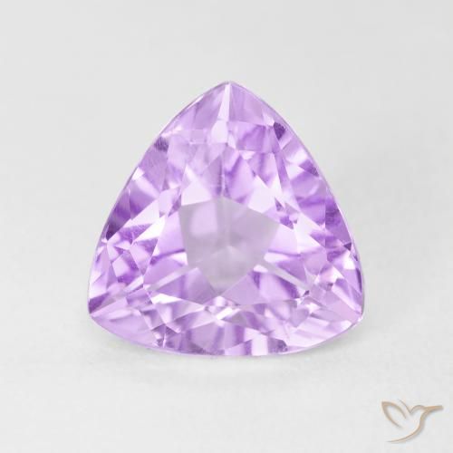 3.02ct Natural íris violeta Ametista, Trilhão, VVS-VS