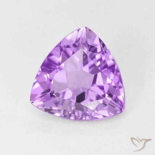 Ametista Violeta rosado claro Natural 2.84ct, Trilhão, VVS-VS