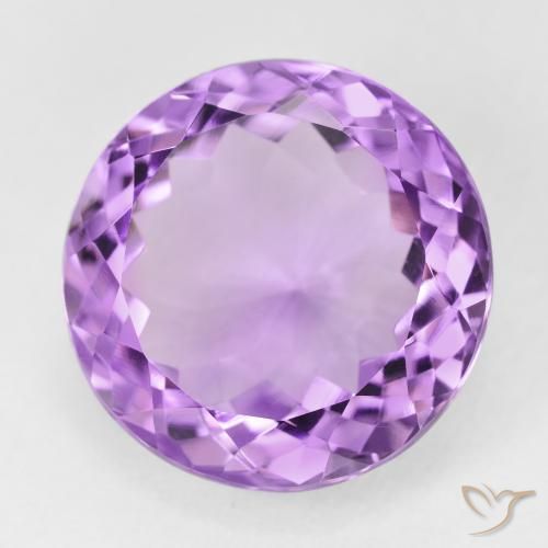 Ametista Violeta médio Natural 13.78ct, Redondo, VVS